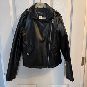 Bebe Girls Faux Leather Jacket